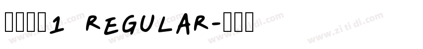 汉真广标1 regular字体转换